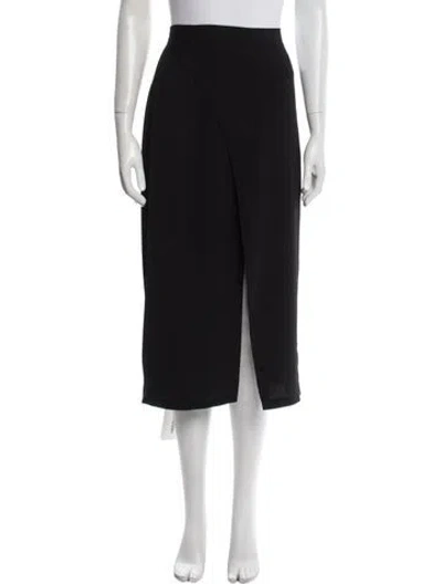 Pre-owned Halston Heritage Midi Length Skirt In Black