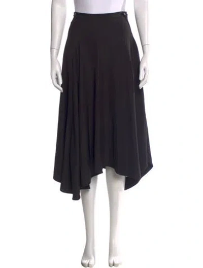 Pre-owned Halston Heritage Midi Length Skirt In Black