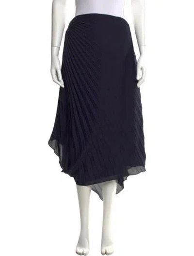 Pre-owned Halston Heritage Midi Length Skirt In Blue