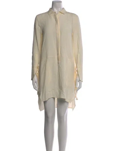 Pre-owned Halston Heritage Mini Dress In Neutral