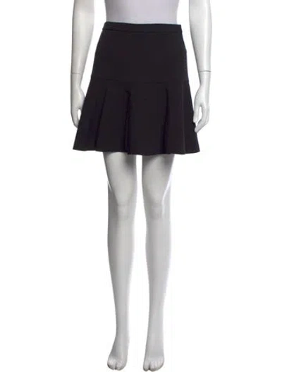 Pre-owned Halston Heritage Mini Skirt In Black