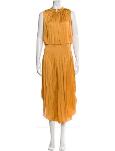 Pre-owned Halston Heritage Mock Neck Knee-length Dress