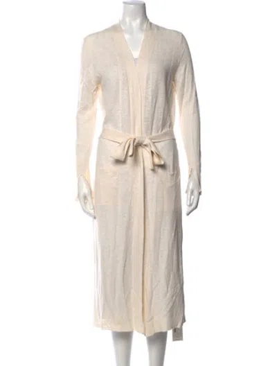 Pre-owned Halston Heritage Open Front Sweater In Neutrals