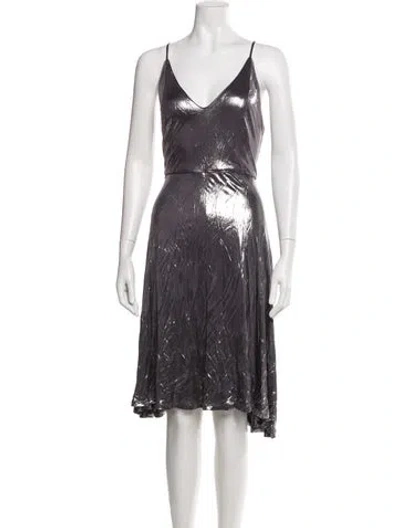 Pre-owned Halston Heritage Printed Midi Length Dress