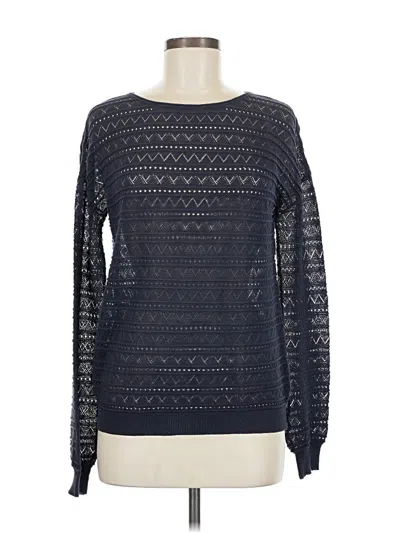 Pre-owned Halston Heritage Pullover Sweater In Blue