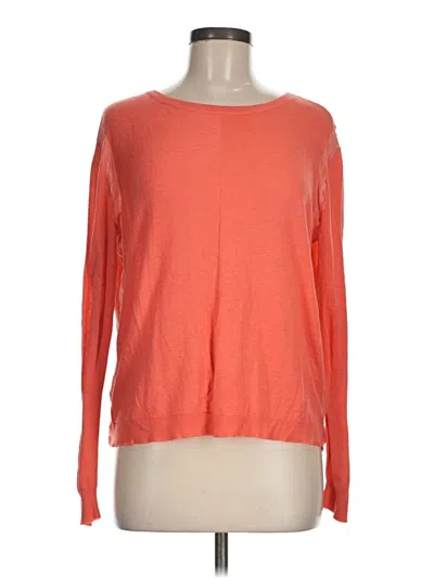 Pre-owned Halston Heritage Pullover Sweater In Orange