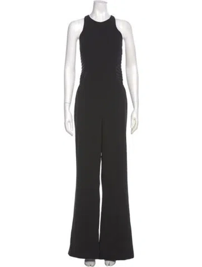 Pre-owned Halston Heritage Scoop Neck Jumpsuit In Gray