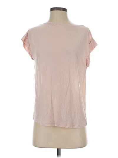 Pre-owned Halston Heritage Short Sleeve T-shirt In Pink