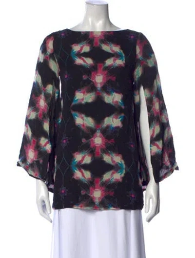 Pre-owned Halston Heritage Silk Mini Dress In Black