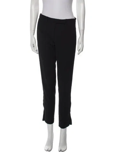 Pre-owned Halston Heritage Skinny Leg Pants In Black
