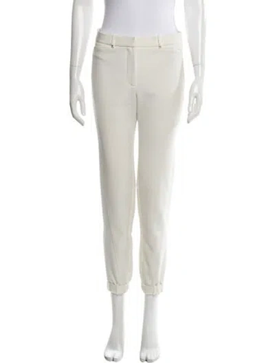 Pre-owned Halston Heritage Skinny Leg Pants In White
