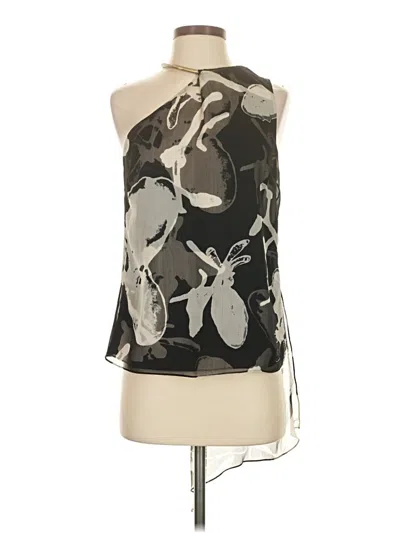 Pre-owned Halston Heritage Sleeveless Blouse In Black
