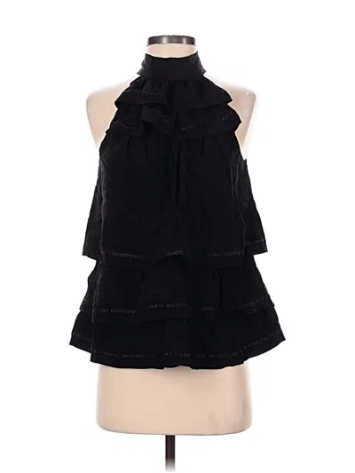 Pre-owned Halston Heritage Sleeveless Blouse In Black