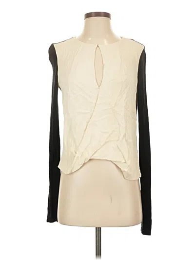 Pre-owned Halston Heritage Sleeveless Blouse In Ivory