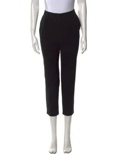 Pre-owned Halston Heritage Straight Leg Pants In Black