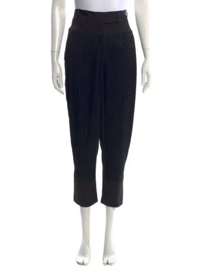 Pre-owned Halston Heritage Straight Leg Pants In Black