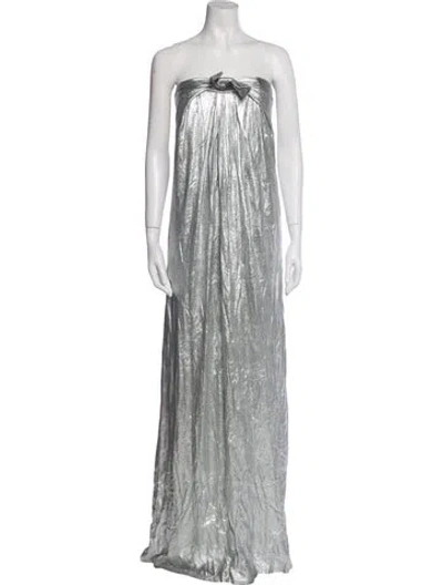Pre-owned Halston Heritage Strapless Long Dress