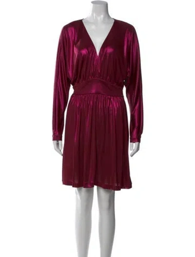 Pre-owned Halston Heritage V-neck Knee-length Dress W/ Tags