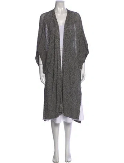 Pre-owned Halston Heritage V-neck Sweater In Gray