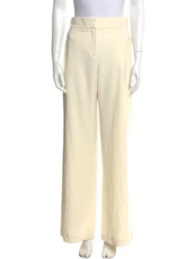 Pre-owned Halston Heritage Wide Leg Pants In Neutral