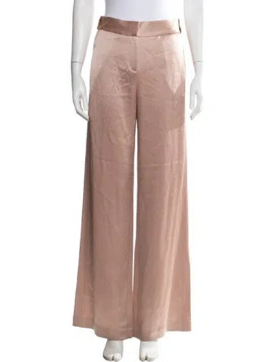 Pre-owned Halston Heritage Wide Leg Pants In Neutral
