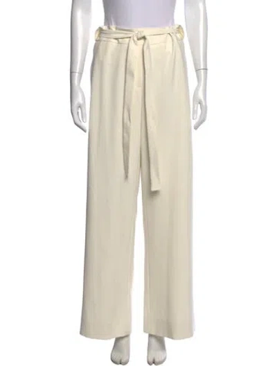 Pre-owned Halston Heritage Wide Leg Pants In Neutral