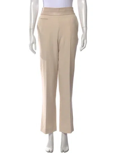 Pre-owned Halston Heritage Wide Leg Pants In Neutral
