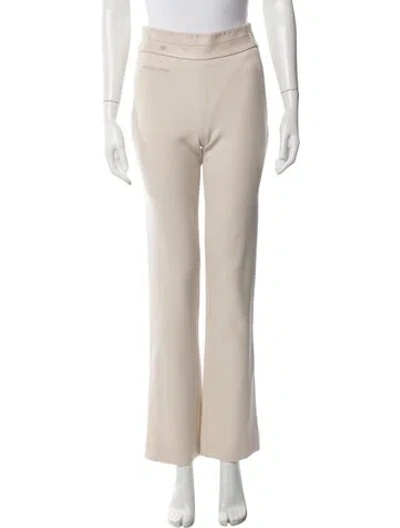 Pre-owned Halston Heritage Wide Leg Pants In Neutral