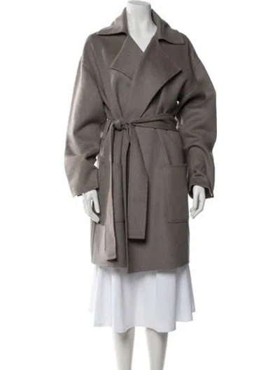 Pre-owned Halston Heritage Wool Coat In Grey