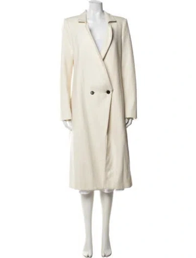 Pre-owned Halston Heritage Wool Coat In Neutrals