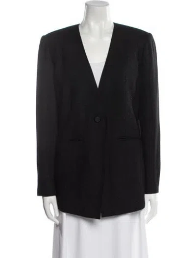 Pre-owned Halston Jacket In Black