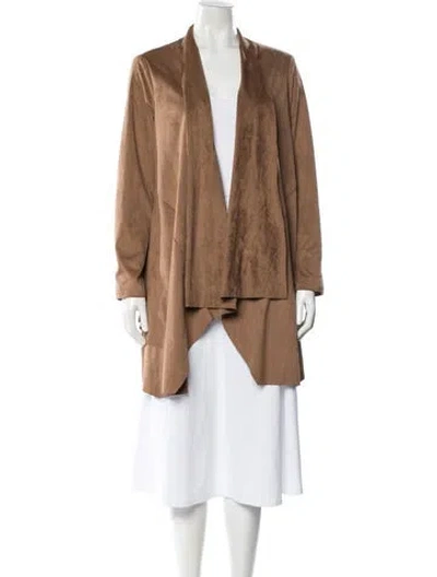 Pre-owned Halston Jacket In Brown