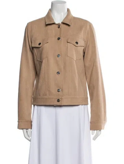Pre-owned Halston Jacket In Brown