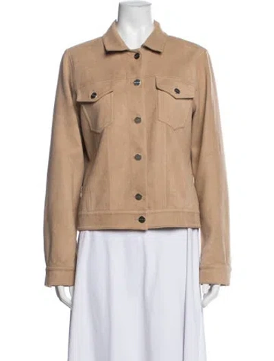 Pre-owned Halston Jacket In Brown