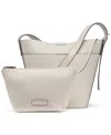 Halston Jagger Large Bucket Bag In  Cream