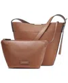 Halston Jagger Medium Bucket Bag In Oak