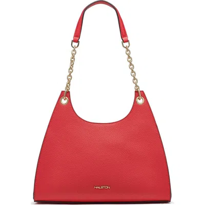 Halston Janis Hobo Bag In  Red