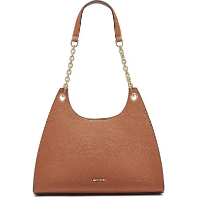 Halston Janis Hobo Bag In Oak