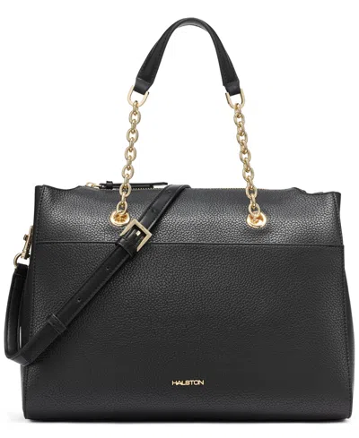 Halston Janis Mini Satchel Bag In Black