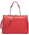 Halston Janis Mini Satchel Bag In  Red
