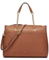 Halston Janis Mini Satchel Bag In Oak