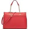 Halston Janis Satchel Bag In  Red