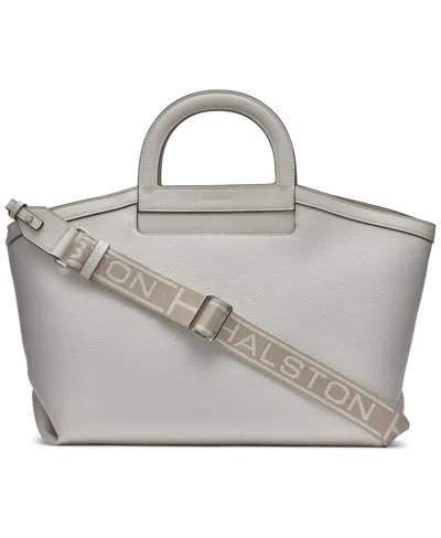 Halston Joni Medium Tote Bag In  Cream