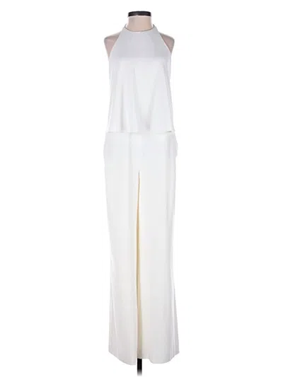 Pre-owned Halston Jumpsuit In Ivory