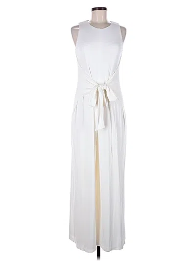 Pre-owned Halston Jumpsuit In Ivory
