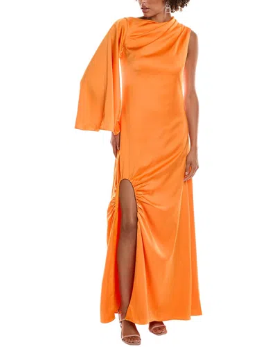 Halston Keiana Gown In Orange