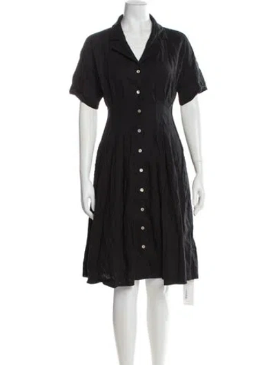 Pre-owned Halston Knee-length Dress In Gray