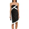 Halston Lanie Womens Colorblock Polyester Mini Dress