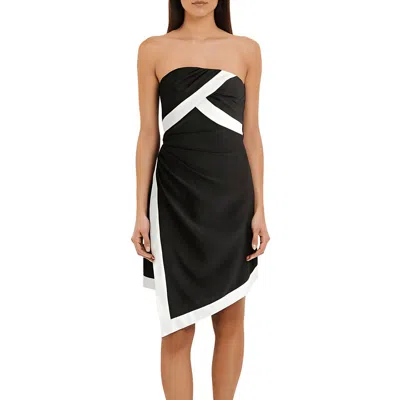 Halston Lanie Womens Colorblock Polyester Mini Dress
