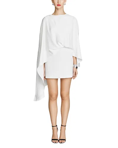 HALSTON LAURE CREPE MINI DRESS